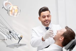 dentist with patient